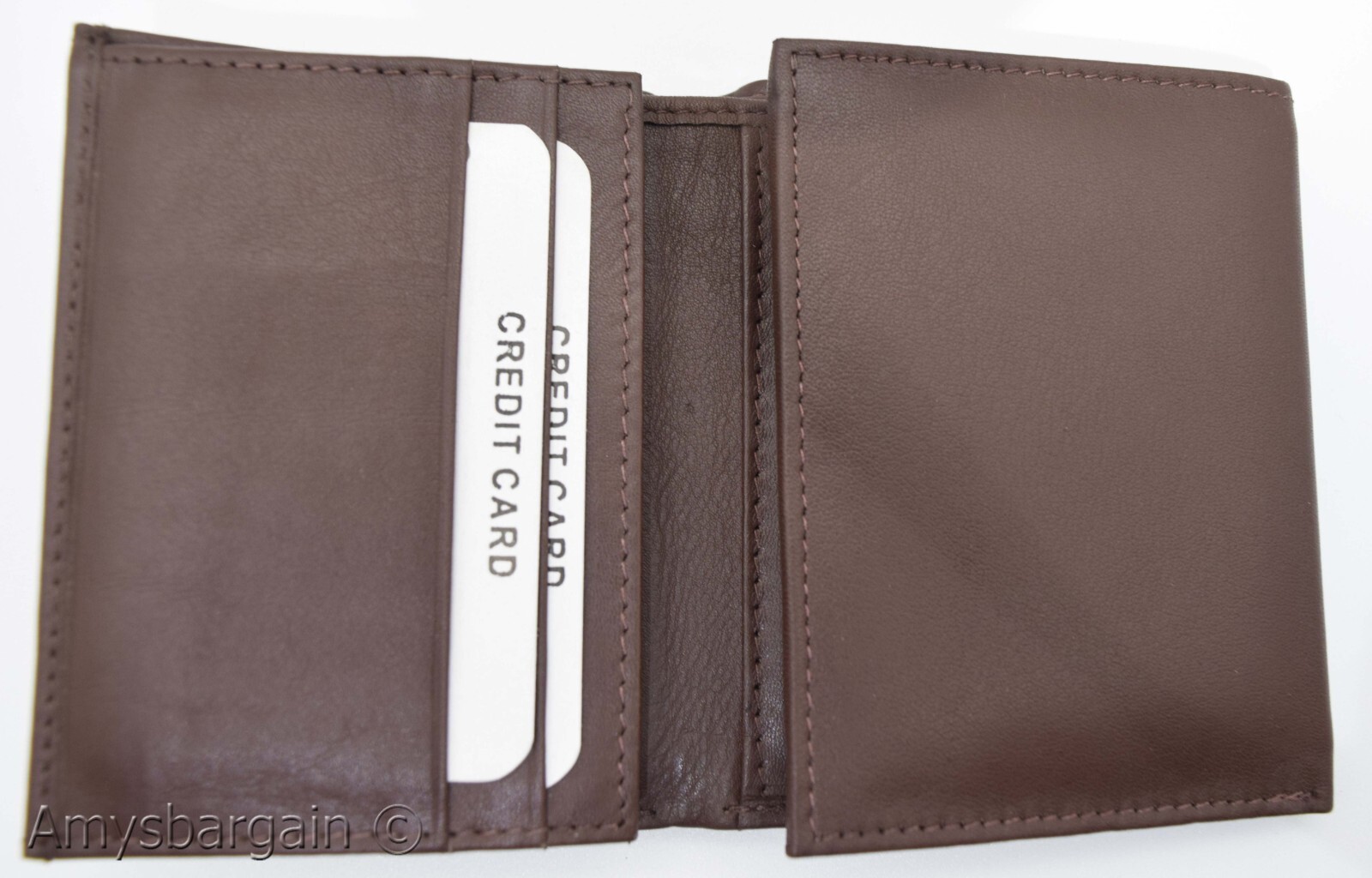 men's RFID genuine leather trifold wallet secure IDs credit cards br new in box - Image 10