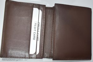 men's RFID genuine leather trifold wallet secure IDs credit cards br new in box - Image 11