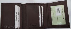 men's RFID genuine leather trifold wallet secure IDs credit cards br new in box - Image 21