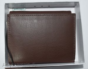 men's RFID genuine leather trifold wallet secure IDs credit cards br new in box - Image 4