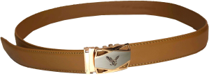 men's belt 36-inch leather dress belt click comfort automatic lock gold eagle - Image 4