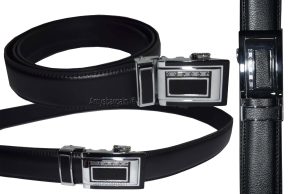 men's leather dress/casual belt auto lock buckle size 44-46" new men's belt - Image 6