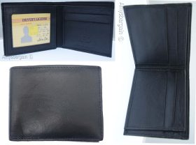 men's wallet RFID black bifold real leather new wallet protect IDs credit cards