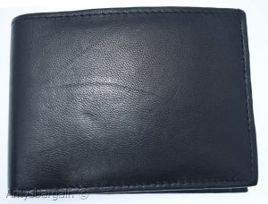 men's wallet RFID black bifold real leather new wallet protect IDs credit cards - Image 7