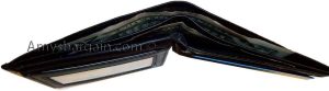 new man's genuine leather bi-fold wallet 9 credit debit card 2 bill slots - Image 10