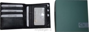 rfid men's hipster wallet genuine leather bifold 15 cards id new wallet in box - Image 5