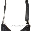 woman's leather handbag black shoulder handbag day bag Pocketbook Purse new bag