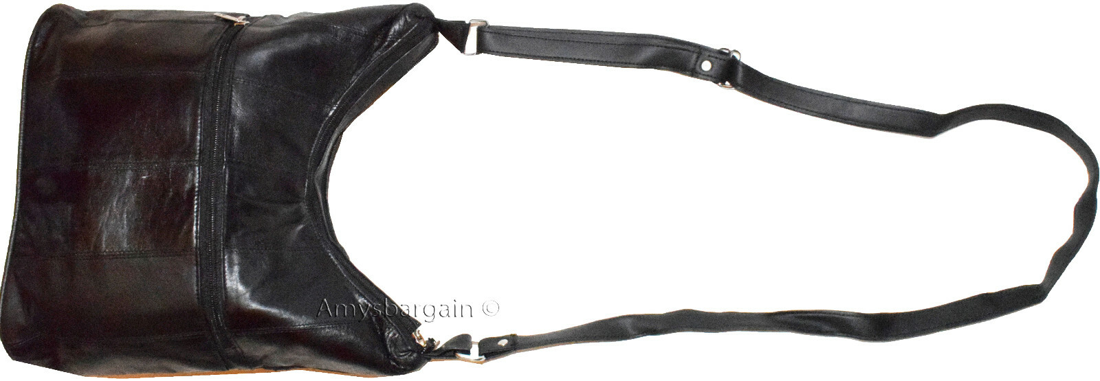woman's leather handbag black shoulder handbag day bag Pocketbook Purse new bag - Image 12