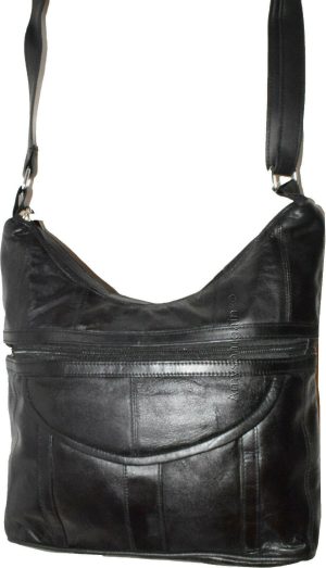 woman's leather handbag black shoulder handbag day bag Pocketbook Purse new bag - Image 4