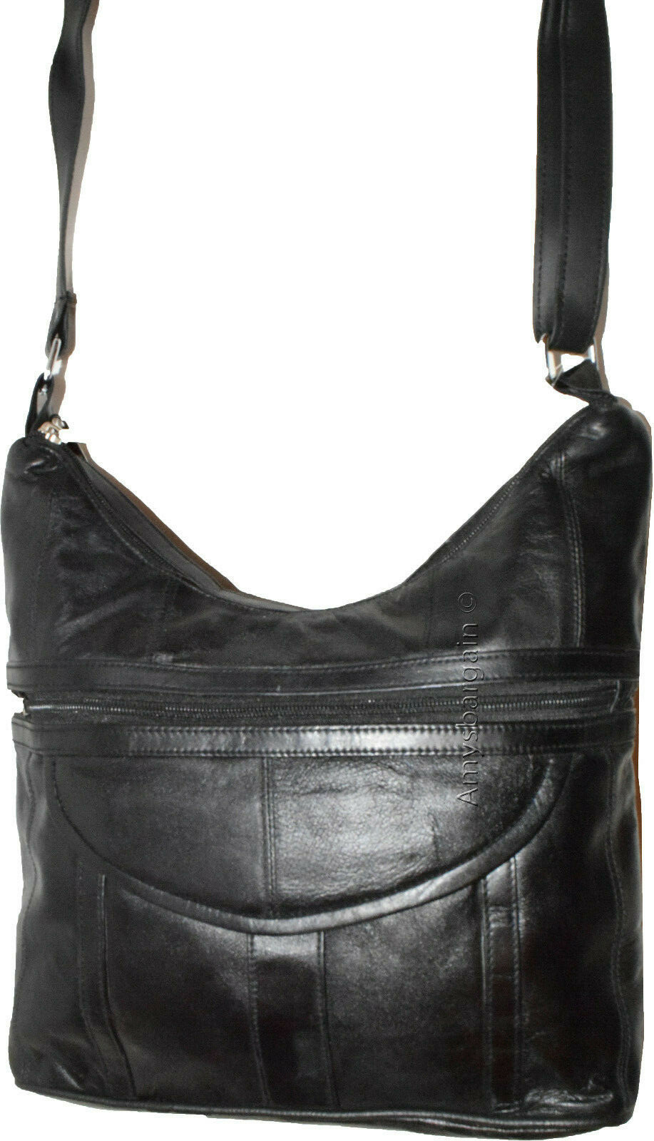 woman's leather handbag black shoulder handbag day bag Pocketbook Purse new bag - Image 4