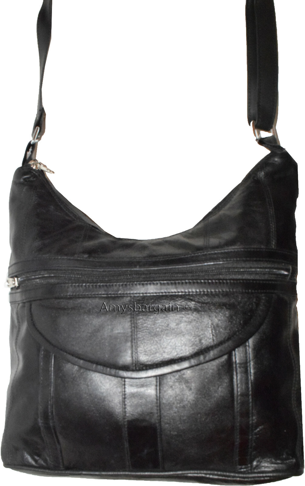 woman's leather handbag black shoulder handbag day bag Pocketbook Purse new bag - Image 10