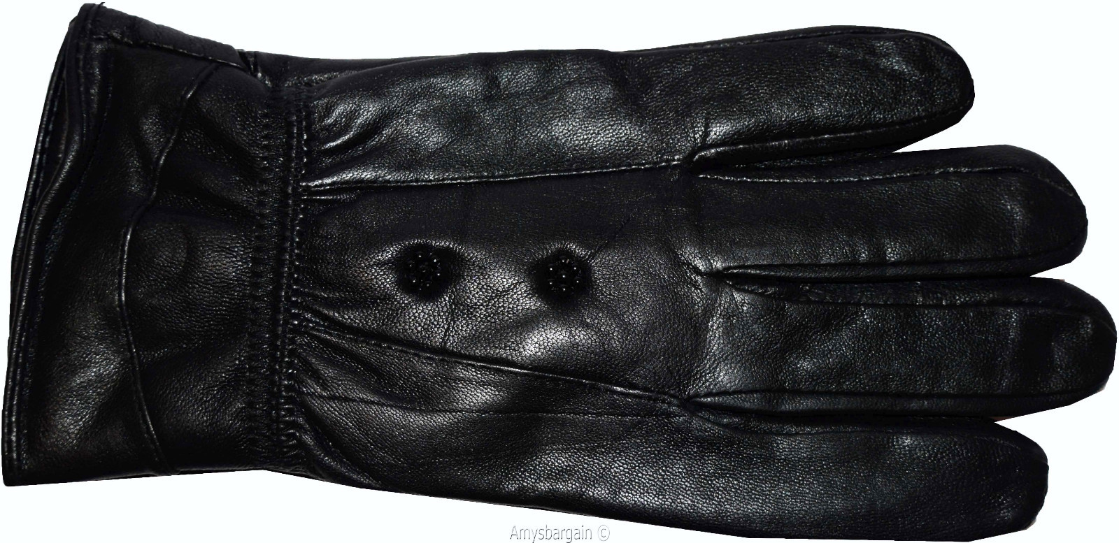 women's leather gloves black warm winter genuine leather gloves guantes de piel - Image 12