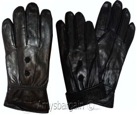 women's leather gloves black warm winter genuine leather gloves guantes de piel