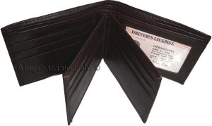 2 Men's Wallet. Soft Leather 9 Card Holder 3 ID windows Billfold Wallet Brd New - Image 3