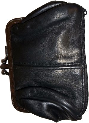 2 New Ladies 2 Sided 2 Pockets Leather Change Purse Coin purse zip coin purse bn - Image 12