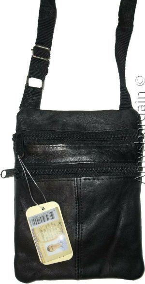 2 New hand bag leather passport case credit Card case purse neck travel pouch bn - Image 6