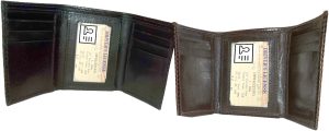 2 new style Woven Printed Leather Man's Trifold wallet 2 bill slots 9 card ID - Image 13