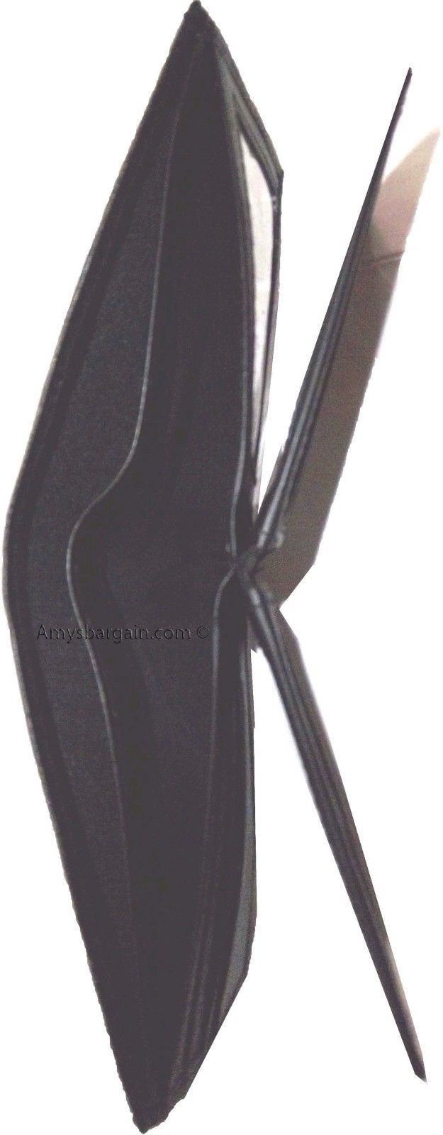 6 Men's Soft Leather Wallet 9 Card Holder 3 ID windows Billfold Wallet Brand New - Image 7