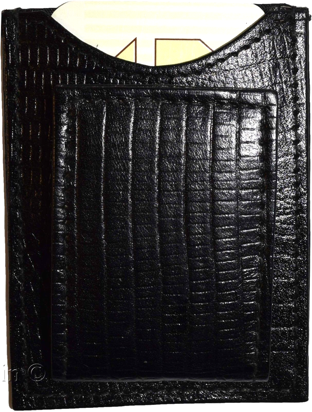 Black Lizard skin printed leather money clip unbranded money Clip New Lot of 3 - Image 5