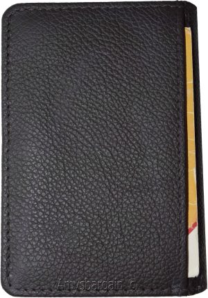 Business Card case Up to 40 cards ID Card 6 Card slots Natural grain Leather new - Image 13