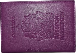 Canadian leather passport cover wallet Canada passport case. passport new - Image 6
