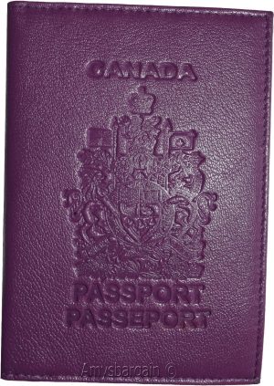 Canadian leather passport cover wallet Canada passport case. passport new - Image 8
