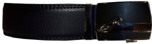 Genuine leather men's ratchet belt men’s casual adjustable automatic buckle 50” - Image 5