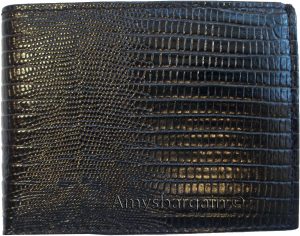 Italian Styled Woven Printed Leather man's bi fold wallet 2 bill slots 6 card ID - Image 8