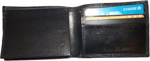Italian Styled Woven Printed Leather man's bi fold wallet 2 bill slots 6 cards - Image 10