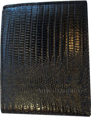 Italian Styled Woven Printed Leather man's bi fold wallet 2 billf slot 6 card ID - Image 8