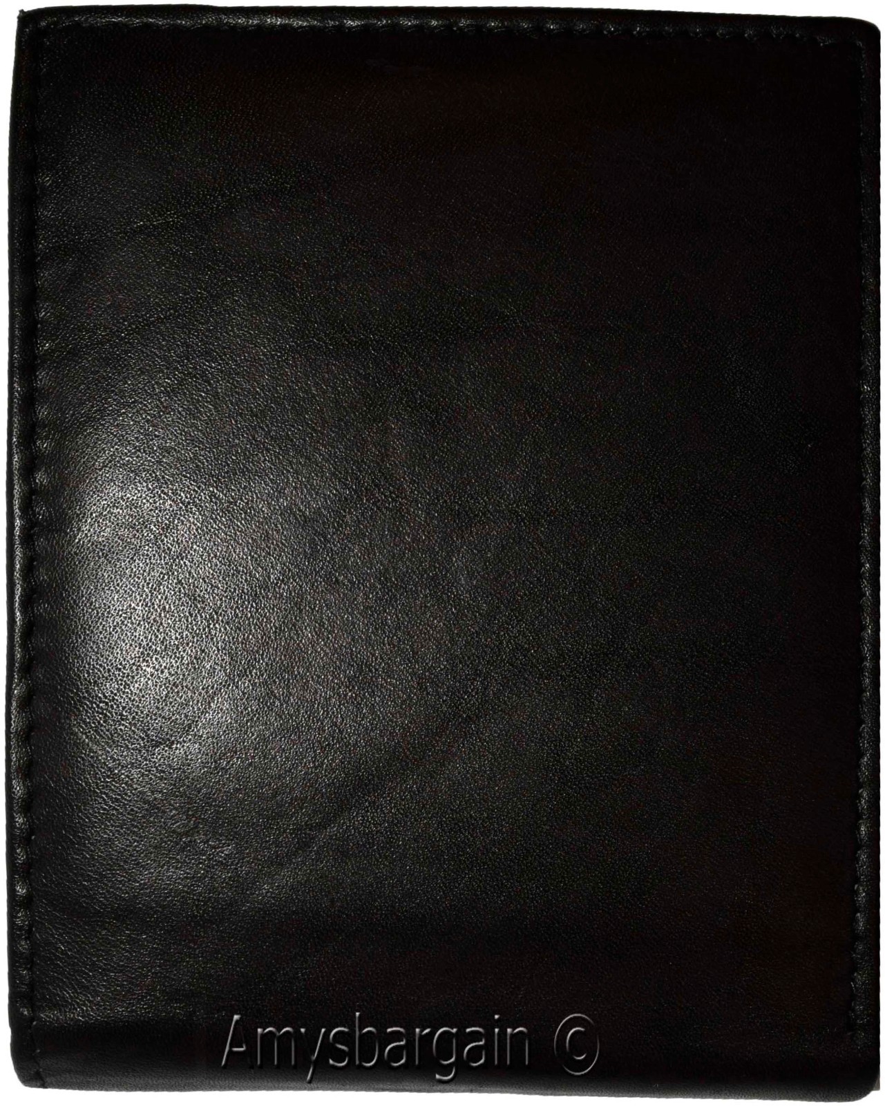 Large Men's Leather Wallet Billfold Wallet 2 Bill slots 2 Flip side ID Coin case - Image 6