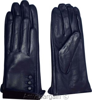 Leather gloves Genuine leather women’s Blue winter gloves S, M, L and XL Br New* - Image 11