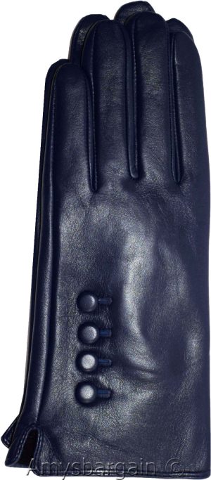 Leather gloves Genuine leather women’s Blue winter gloves S, M, L and XL Br New* - Image 6