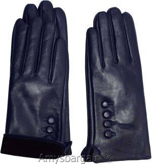 Leather gloves Genuine leather women’s Blue winter gloves S, M, L and XL Br New* - Image 8