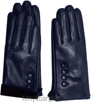 Leather gloves Genuine leather women’s Blue winter gloves S, M, L and XL Br New* - Image 9