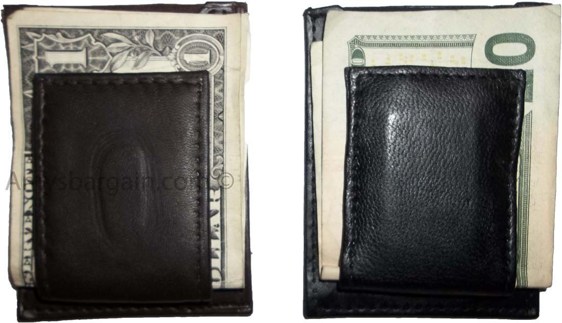 Leather money clip magnetic money clip bills holder all monies holder brand new - Image 7