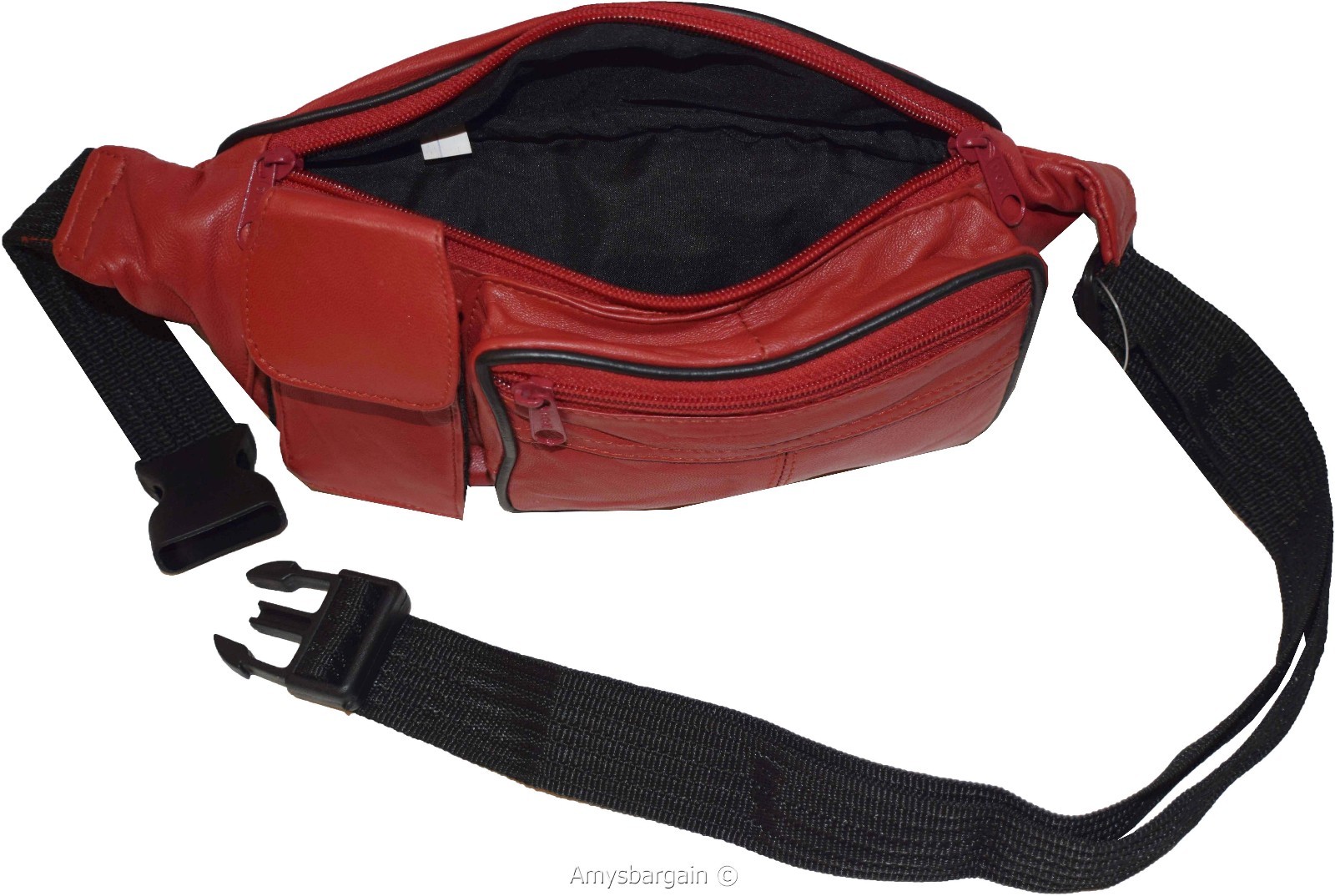 Leather waist pouch. waist bag, leather bag, Fanny pack, Waist 35 to 50 inches - Image 8