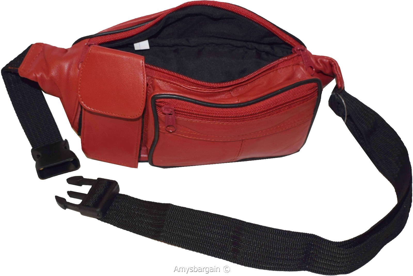 Leather waist pouch. waist bag, leather bag, Fanny pack, Waist 35 to 50 inches - Image 9