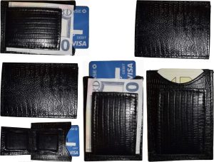 Lot of 12 Black Lizard skin printed leather money clip unbranded money Clip New - Image 6