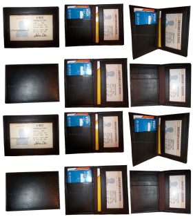 Lot of 12 Business card case slim leather credit business card case 2 ID 3 Cards