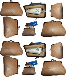 Lot of 12 New Women's Leather Change Purse Coin bag Wallet bag Hand Coin cases