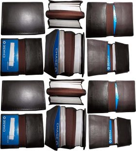 Lot of 12 leather business card case 100 plus card case, Brown card case brn new