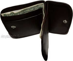 Lot of 12 women’s leather wallet brown change purse coin wallet brand new - Image 9