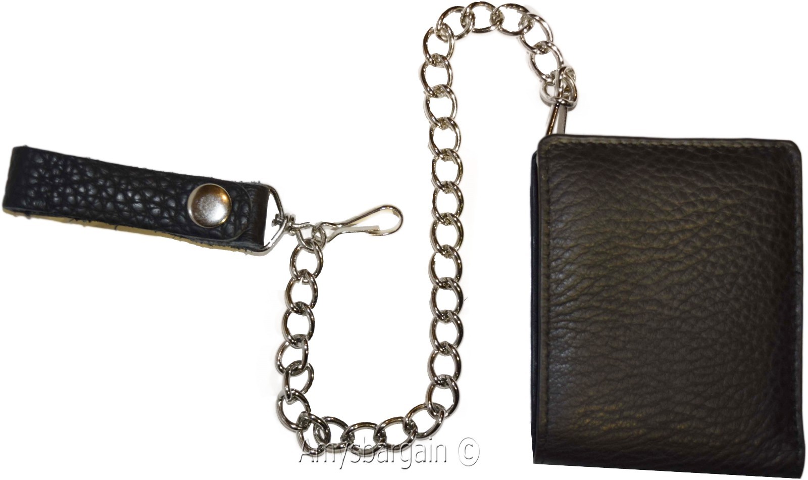 Lot of 2. Biker's Chain wallet. Leather Bifold Motorcycle Trucker Biker wallet - Image 12