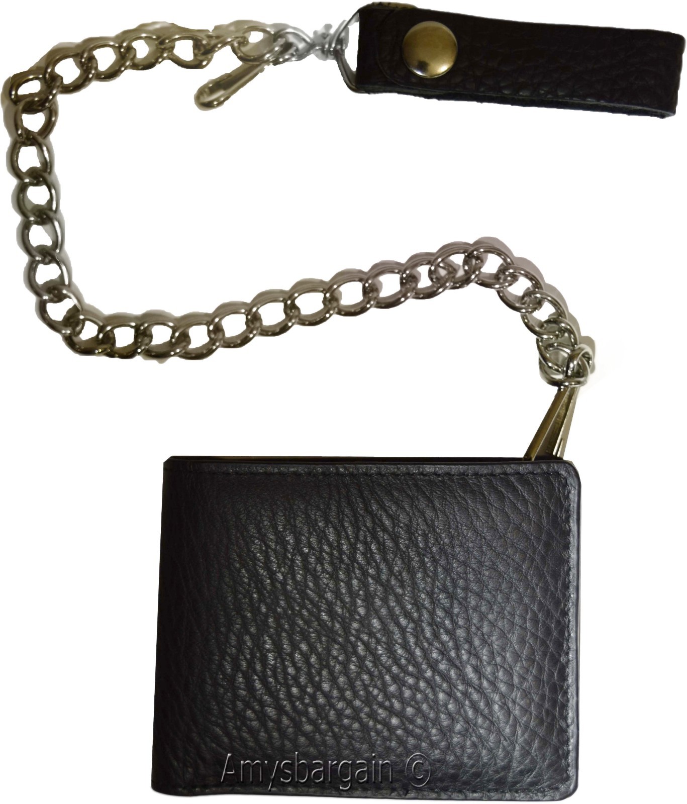 Lot of 2. Biker's Chain wallet. Leather Bifold Motorcycle Trucker Biker wallet - Image 5
