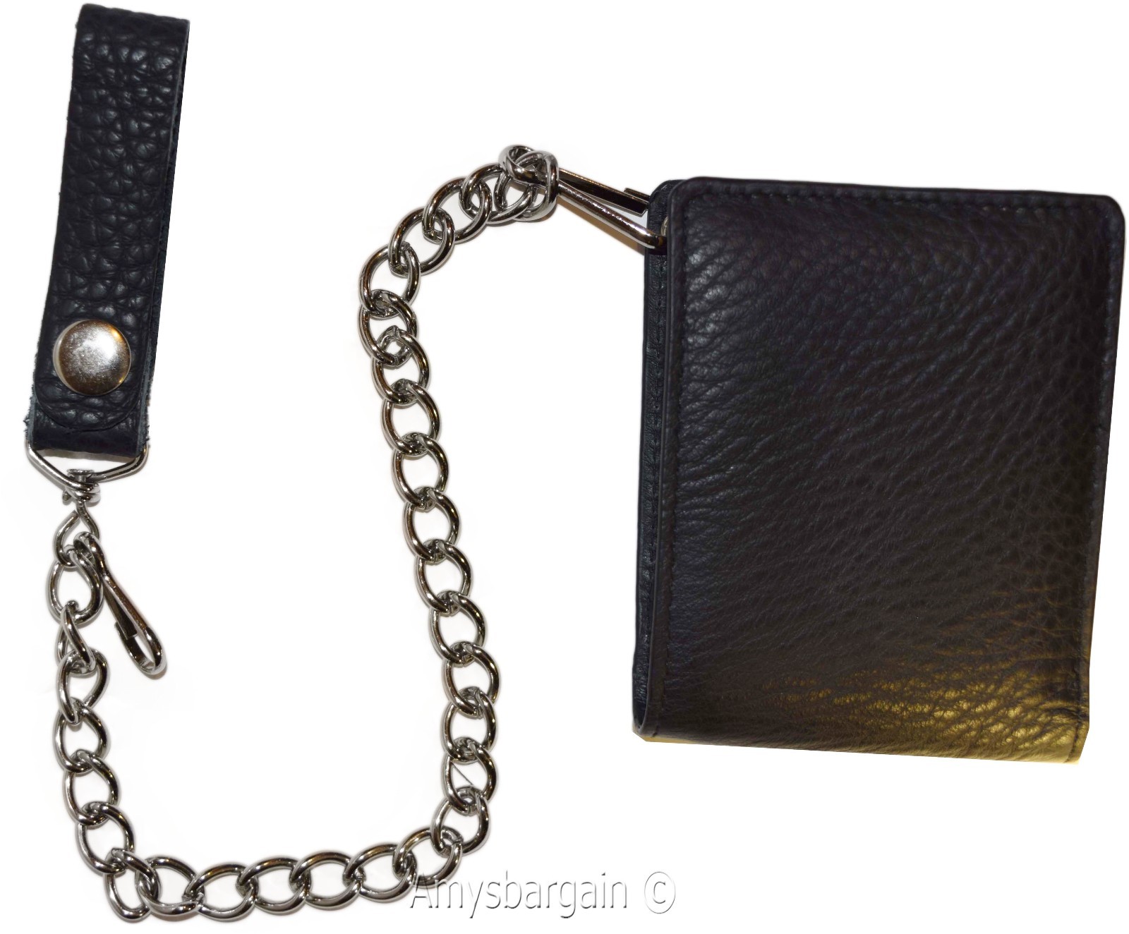 Lot of 2. Biker's Chain wallet. Leather Bifold Motorcycle Trucker Biker wallet - Image 8