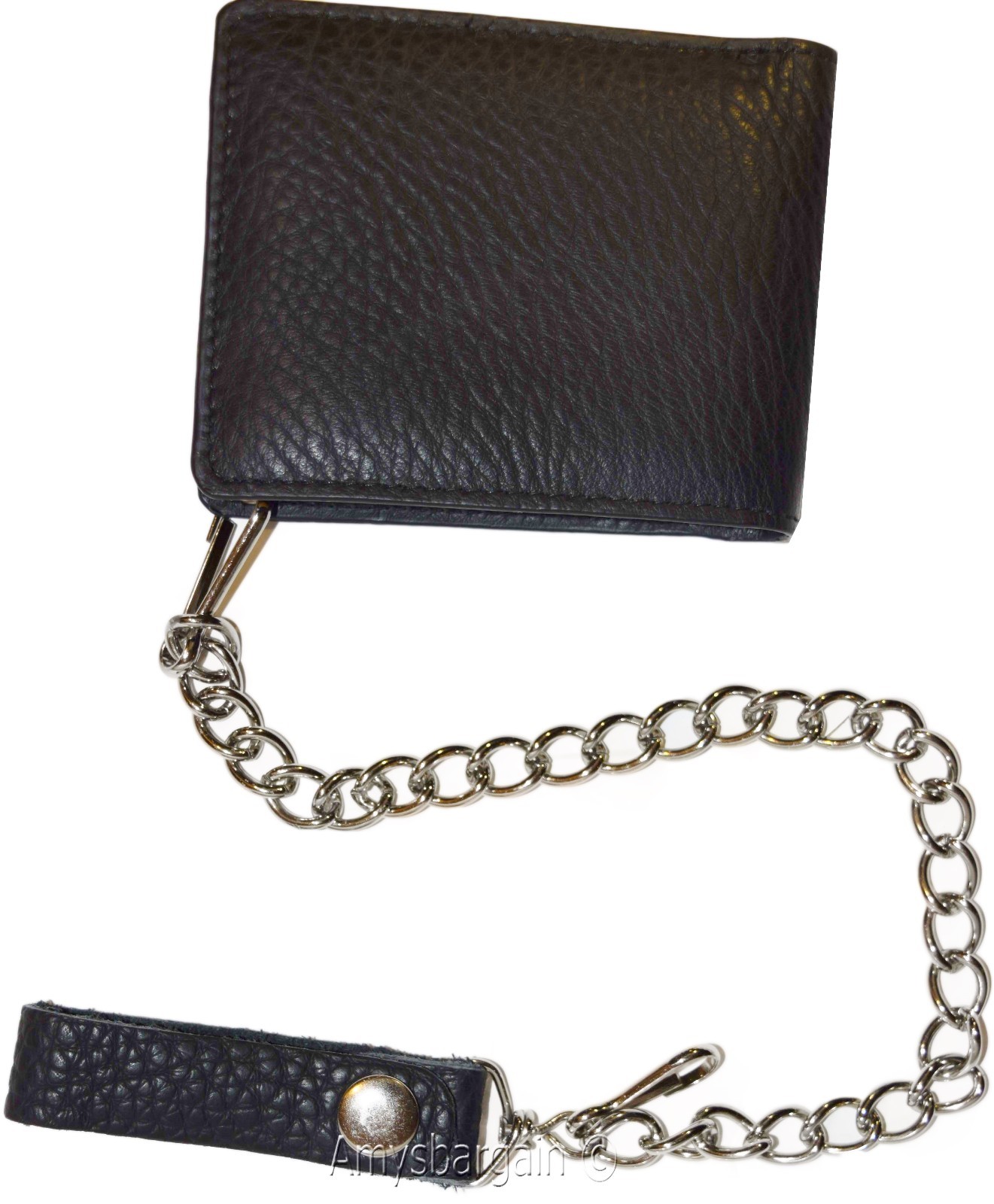 Lot of 2. Biker's Chain wallet. Leather Bifold Motorcycle Trucker Biker wallet - Image 9