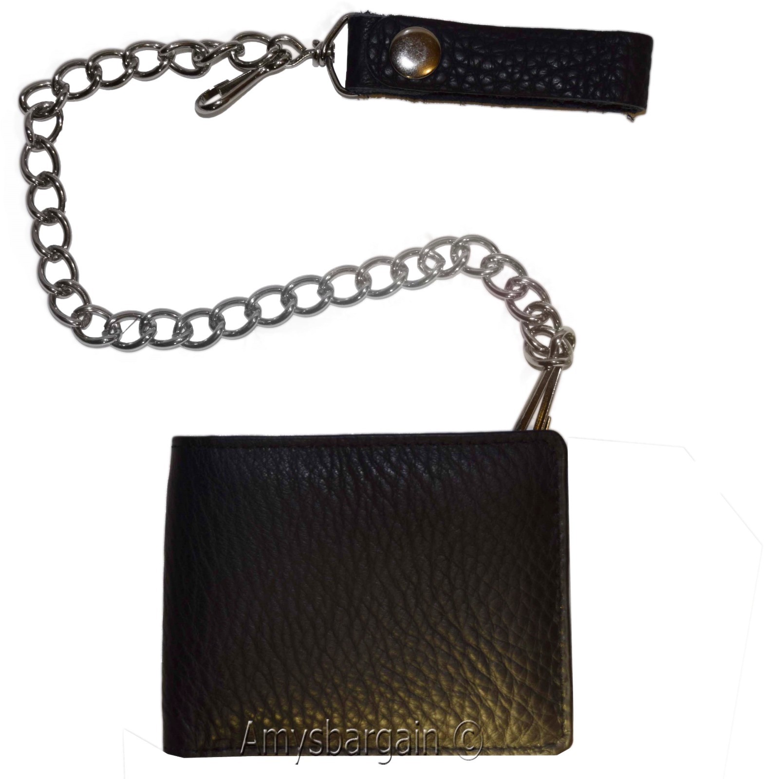 Lot of 2. Biker's Chain wallet. Leather Bifold Motorcycle Trucker Biker wallet - Image 10