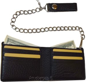 Lot of 2. Biker's Chain wallet. Leather Bifold Motorcycle Trucker Biker wallet - Image 3