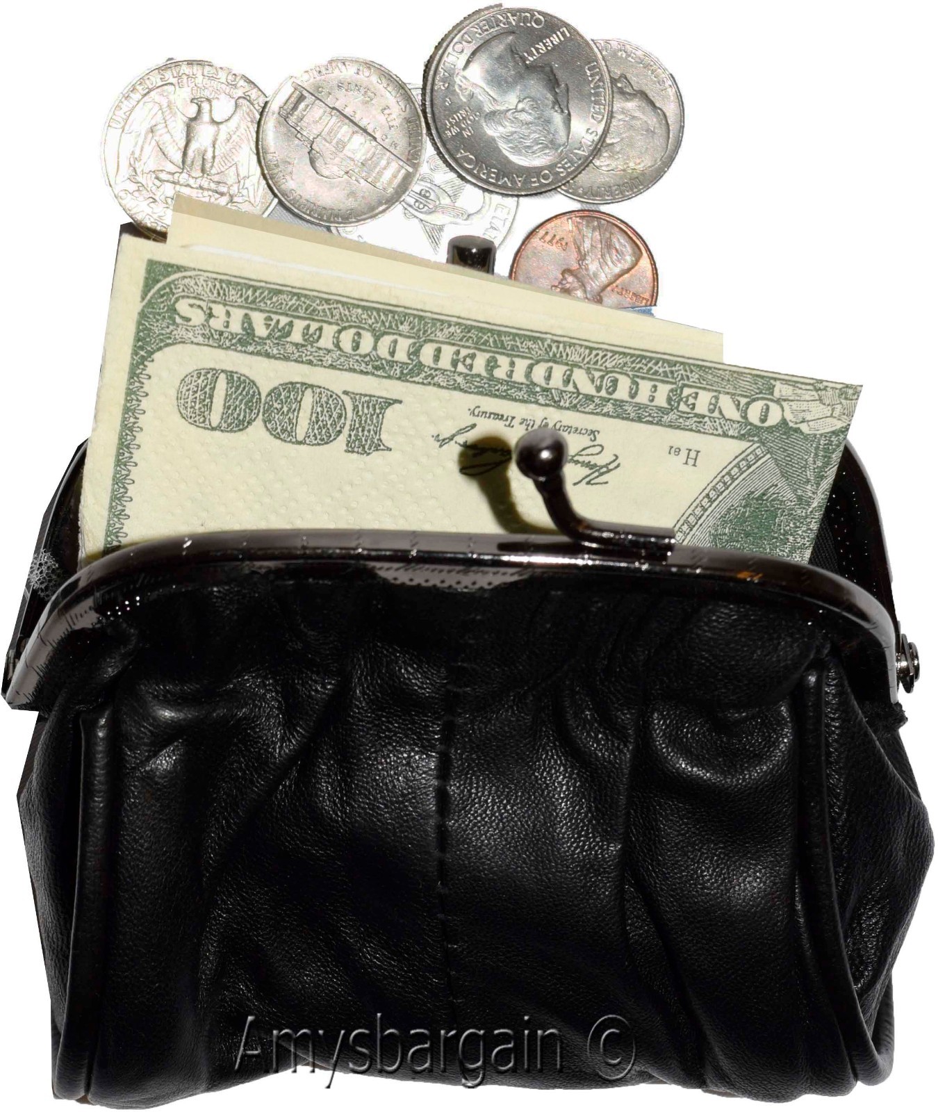 Lot of 2. Change Purses, leather coin case, Women’s mini pocket Change coin case - Image 9